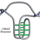 A rendering of the “twisted knot” DNA structure.